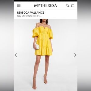 Rebecca Vallance Izzy Silk Tafetta Dress - US2